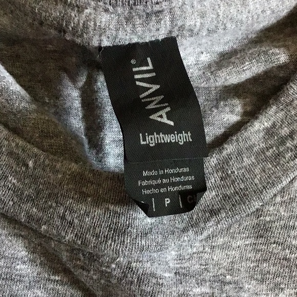 Anvil lightweight gray t-shirt, size small - Picture 3 of 4